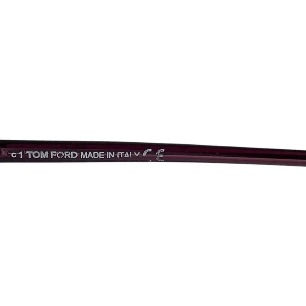 Tom Ford Thin Butterfly Optical Violet Acetate Eye Glass Frame No Lens w/Case